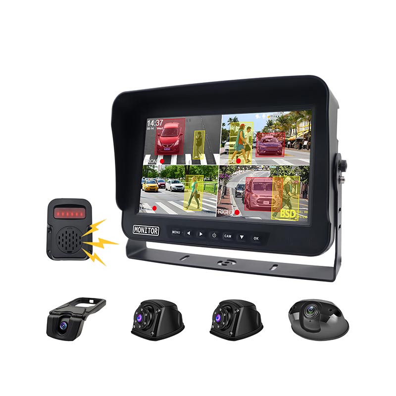 10 düymlük 4 kanal monitor AI kor ləkə aşkarlama sistemi