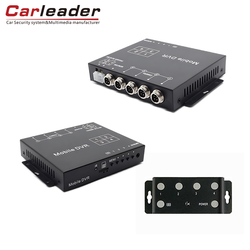 Carleader 4ch AHD 1080P Mini Mobil DVR Dəstək TF kart anbarı
