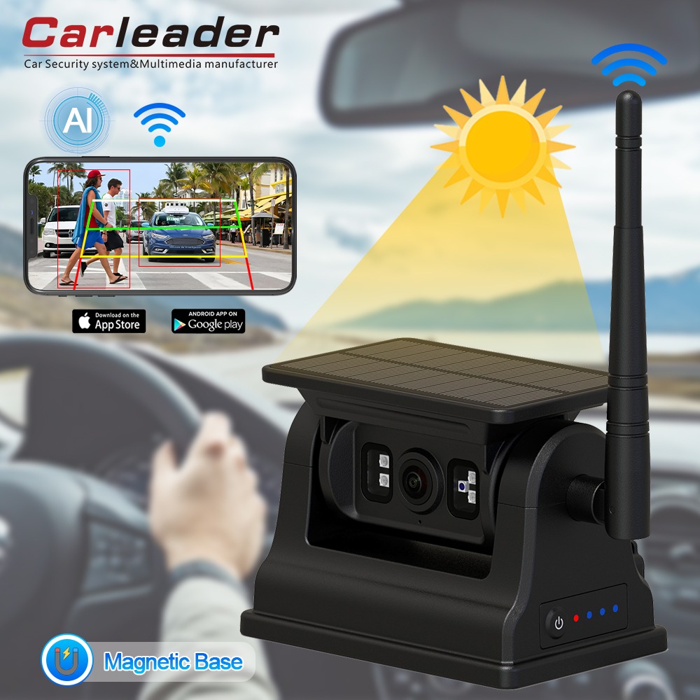 Carleader 1080p Magnetic Solar WiFi Wifi Wifi WIVELEME, iOS Android üçün ehtiyat kamera Carleader 1080p Magnetic Solar WiFi Wifi Wifi WIVELEME, iOS Android üçün ehtiyat kamera