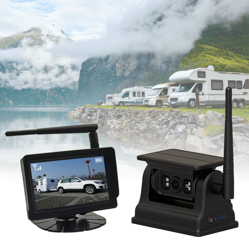 5 düymlük simsiz günəş enerjisi ilə işləyən təkrar doldurulan maqnit avtomobil kamera sistemi --- daha təhlükəsiz sürücülük üçün ən yaxşı tərəfdaşınız