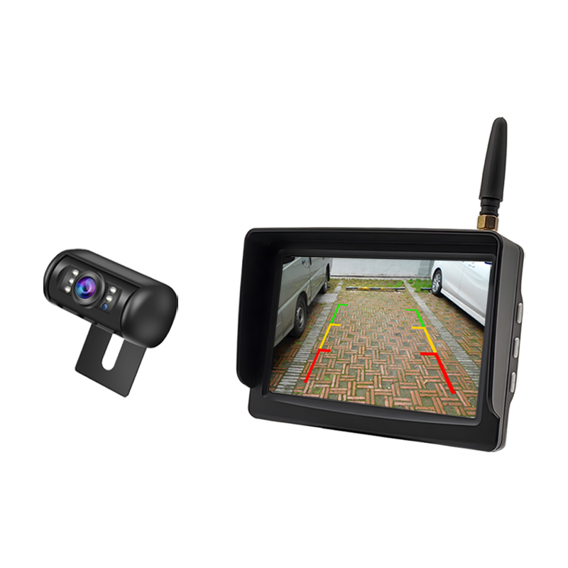 Carleader 5 düymlük simsiz geriyə sürüşmə monitoru və avtomobil üçün kamera sistemi