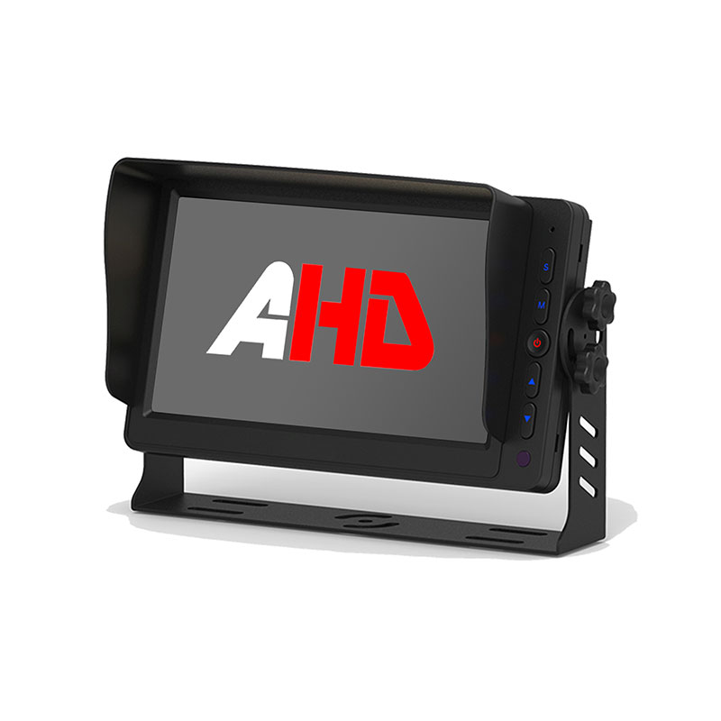 5 Arxadan İşıqlandırma Düymələri və İkili Video Girişləri olan 7 düymlük AHD Avtomobil Monitoru