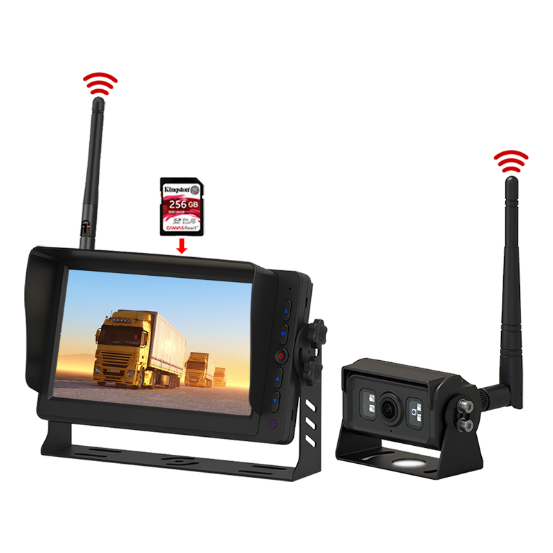 7 düymlük DVR qeyd 2.4GHz rəqəmsal simsiz monitorinq sistemi