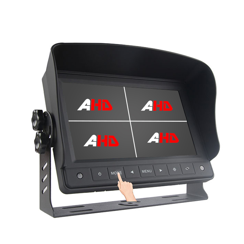 7 düymlük Dördlü Split Ekran Avtomobil Toxunma Düymələri AHD Monitor
