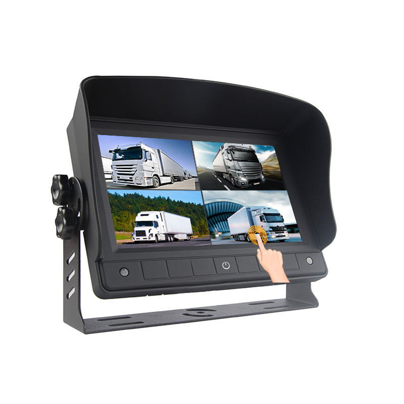 7 düymlük Sensorlu Ekran Quad Split Display Avtomobil AHD Monitoru