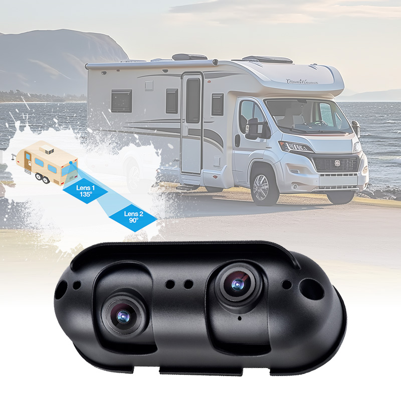 AHD Starlight Dual Lens Arxa Görünüş Kamerası RV Motorhome üçün uyğundur