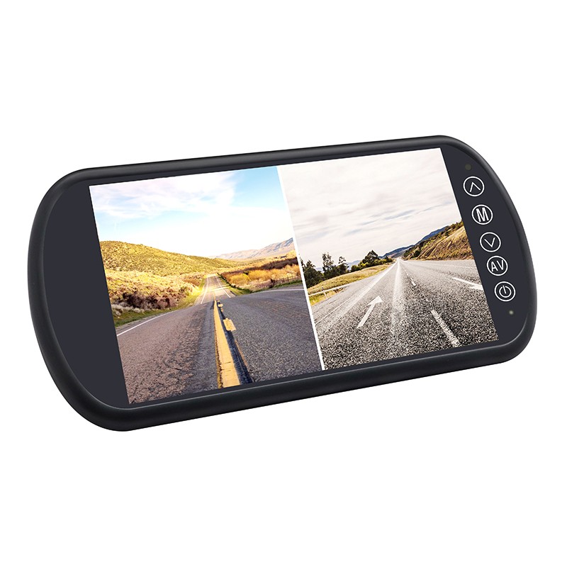 Carleader 7 düymlük İkiqat Split AHD Vasitə Güzgü Monitoru